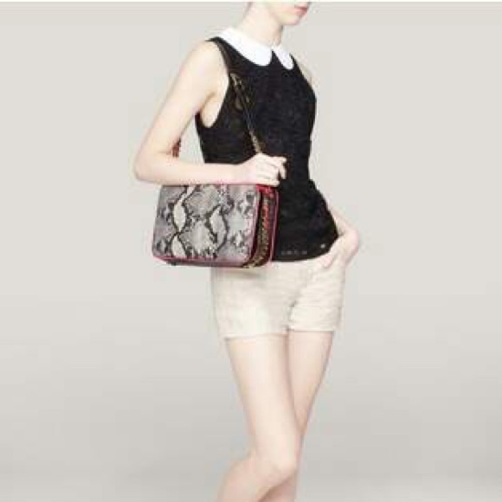 Stella mccartney python patten neon shoulder bag